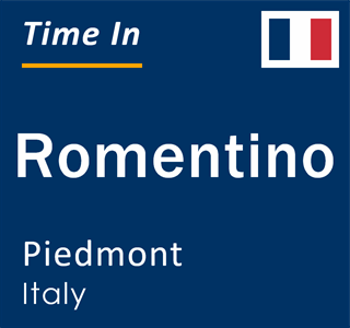 Current local time in Romentino, Piedmont, Italy