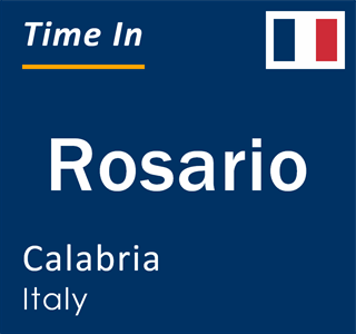 Current local time in Rosario, Calabria, Italy