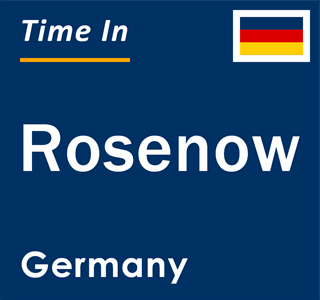 Current local time in Rosenow, Germany