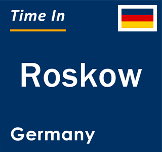 Current local time in Roskow, Germany