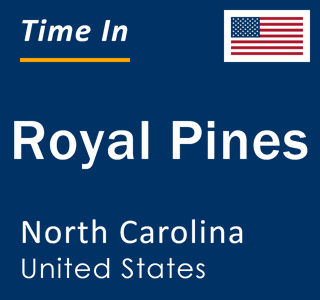 Current local time in Royal Pines, North Carolina, United States