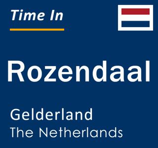 Current local time in Rozendaal, Gelderland, The Netherlands