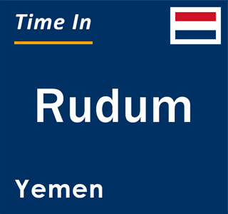 Current local time in Rudum, Yemen