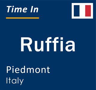 Current local time in Ruffia, Piedmont, Italy