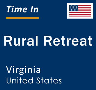 Current local time in Rural Retreat, Virginia, United States