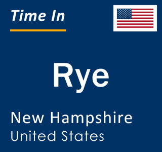 Current local time in Rye, New Hampshire, United States