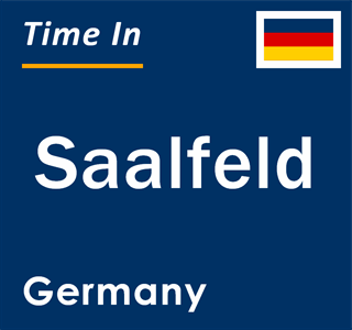 Current local time in Saalfeld, Germany