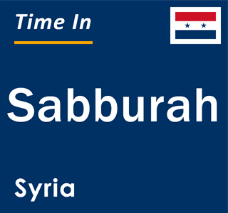 Current local time in Sabburah, Syria