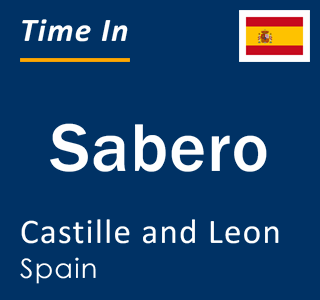 Current local time in Sabero, Castille and Leon, Spain