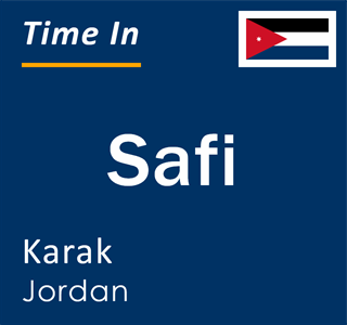 Current local time in Safi, Karak, Jordan