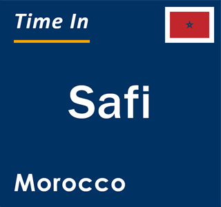 Current local time in Safi, Morocco