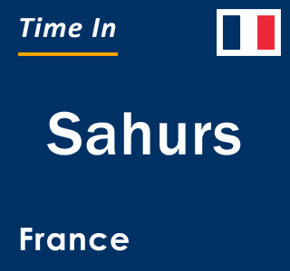 Current local time in Sahurs, France