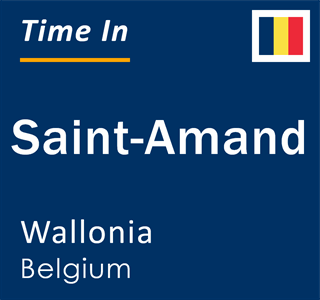 Current local time in Saint-Amand, Wallonia, Belgium