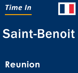 Current local time in Saint-Benoit, Reunion