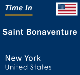 Current local time in Saint Bonaventure, New York, United States