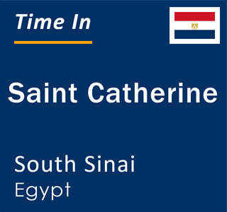 Current local time in Saint Catherine, South Sinai, Egypt