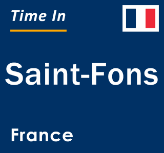 Current local time in Saint-Fons, France