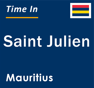 Current local time in Saint Julien, Mauritius