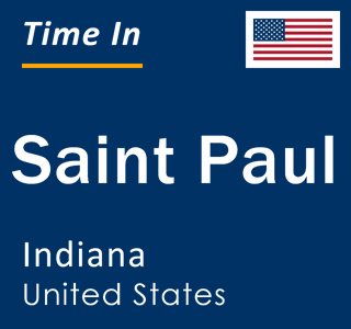 Current local time in Saint Paul, Indiana, United States