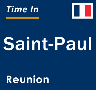 Current local time in Saint-Paul, Reunion