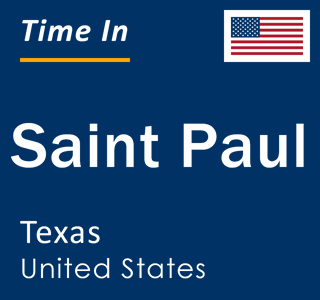 Current local time in Saint Paul, Texas, United States