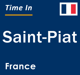 Current local time in Saint-Piat, France