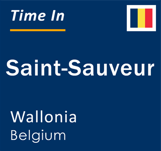 Current local time in Saint-Sauveur, Wallonia, Belgium