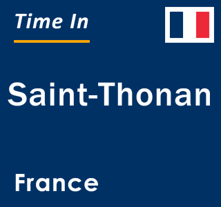 Current local time in Saint-Thonan, France