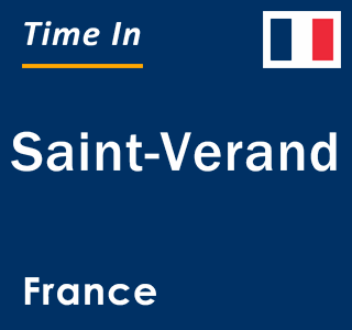 Current local time in Saint-Verand, France