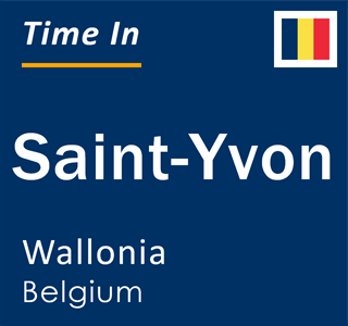 Current local time in Saint-Yvon, Wallonia, Belgium