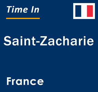 Current local time in Saint-Zacharie, France