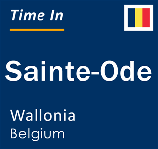 Current local time in Sainte-Ode, Wallonia, Belgium