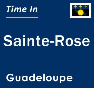 Current local time in Sainte-Rose, Guadeloupe