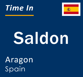 Current local time in Saldon, Aragon, Spain