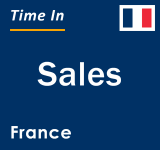 Current local time in Sales, France