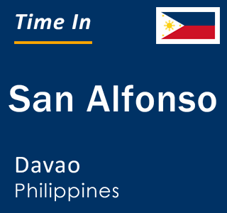 Current local time in San Alfonso, Davao, Philippines