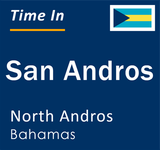 Current local time in San Andros, North Andros, Bahamas