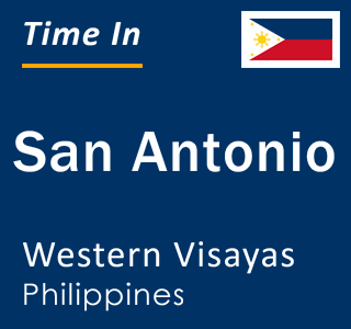 Current local time in San Antonio, Western Visayas, Philippines