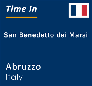 Current local time in San Benedetto dei Marsi, Abruzzo, Italy