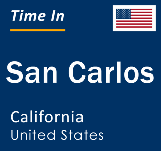 Current local time in San Carlos, California, United States