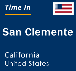 Current local time in San Clemente, California, United States