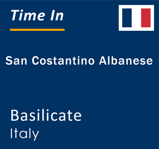 Current local time in San Costantino Albanese, Basilicate, Italy