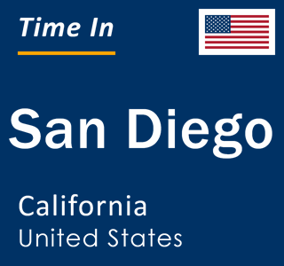 Current local time in San Diego, California, United States