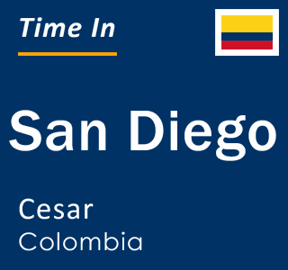 Current local time in San Diego, Cesar, Colombia