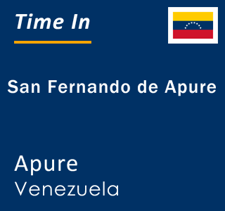 Current local time in San Fernando de Apure, Apure, Venezuela