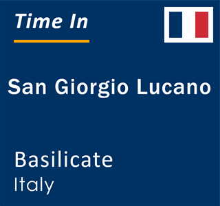 Current local time in San Giorgio Lucano, Basilicate, Italy