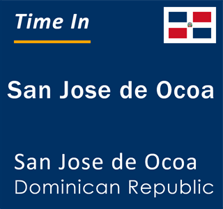 Current local time in San Jose de Ocoa, San Jose de Ocoa, Dominican Republic