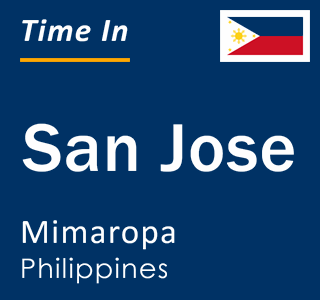 Current local time in San Jose, Mimaropa, Philippines