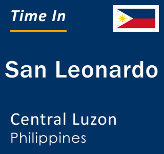 Current local time in San Leonardo, Central Luzon, Philippines