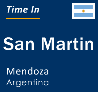 Current local time in San Martin, Mendoza, Argentina